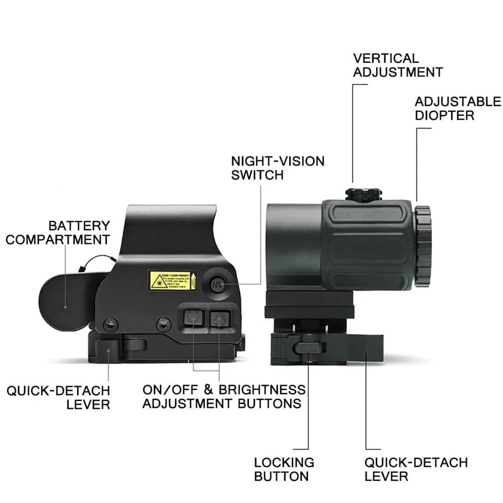 Bestsight 558 G43 Holographic Collimator Sight With 20mm Rail Mount