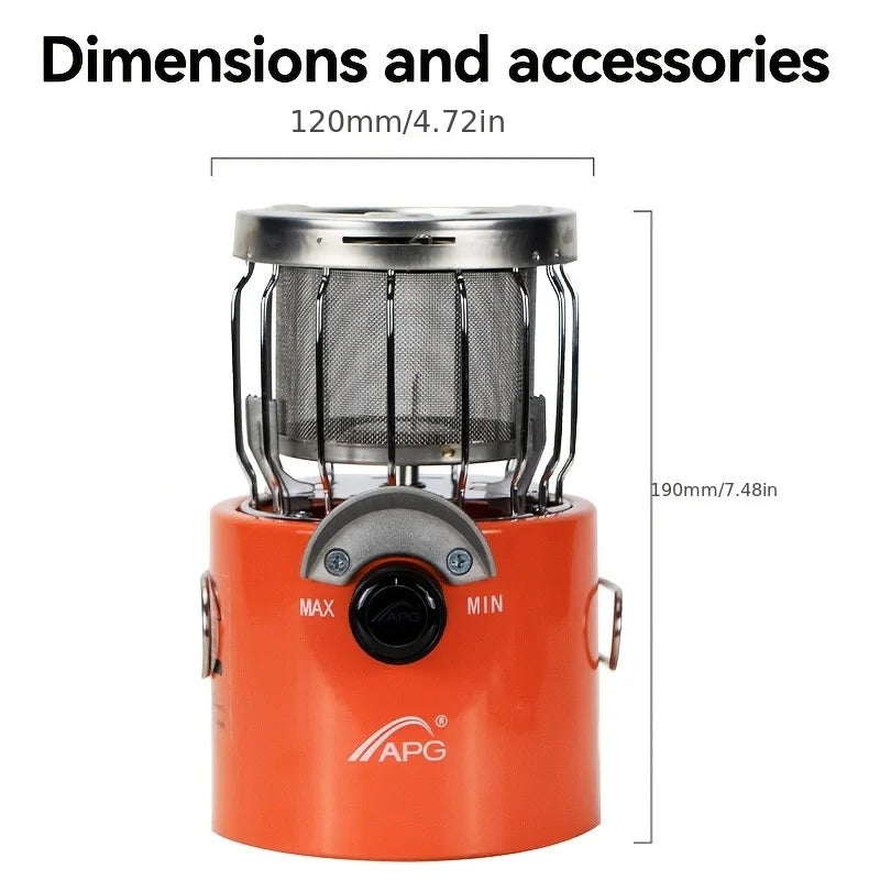 2 In 1 Portable Propane Heater Stove For Outdoor Camping
