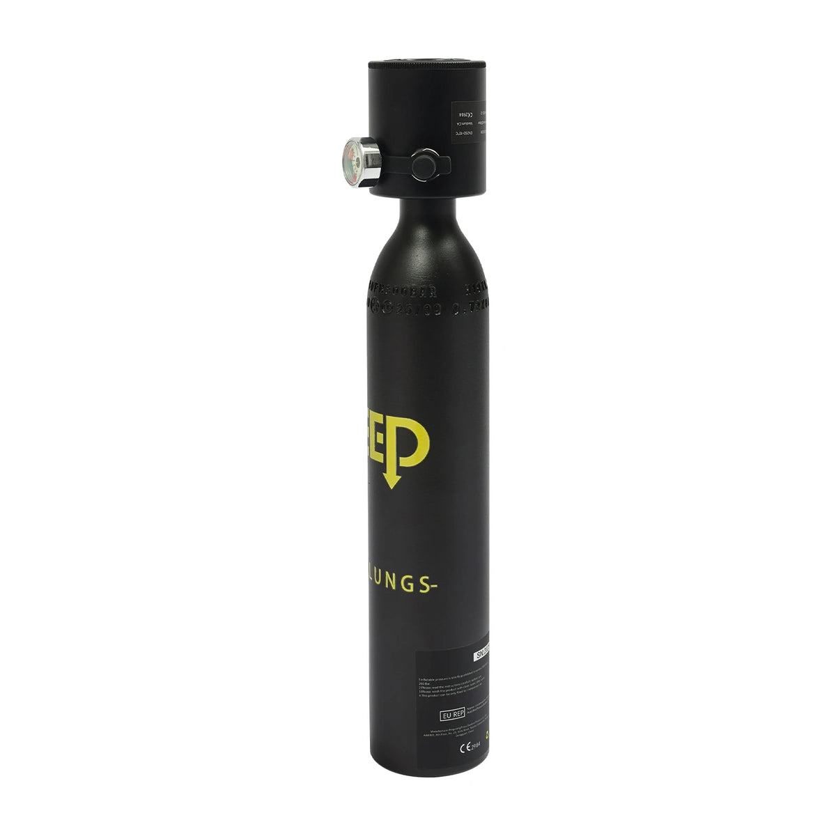 Mini Diving Tank Kit 6061 Aluminum Cylinder With Pressure Gauge