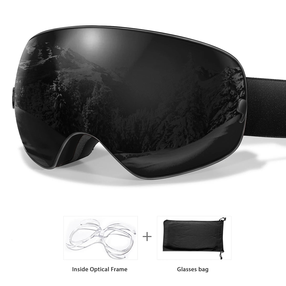 Unisex Winter Ski Goggles With UV400 Antifog Protection
