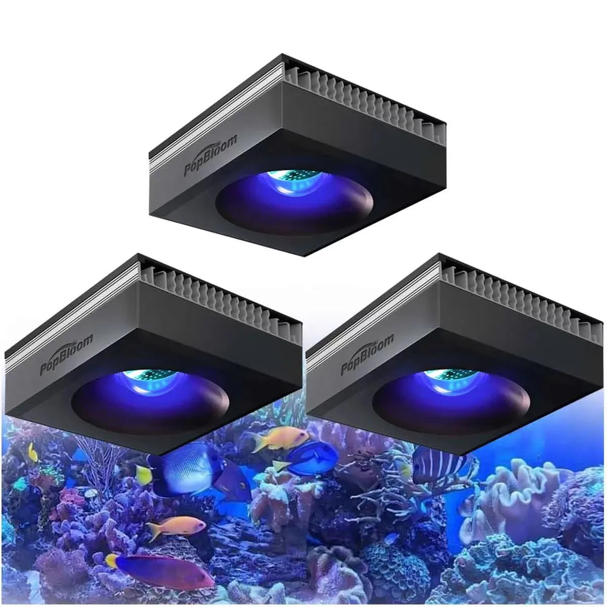 PopBloom Full Spectrum Reef Aquarium WiFi LED Light Panel