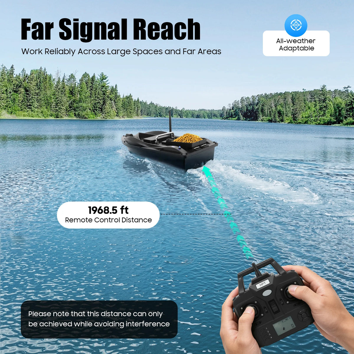 Fishing Bait Boat With GPS And Remote Control For Lakes