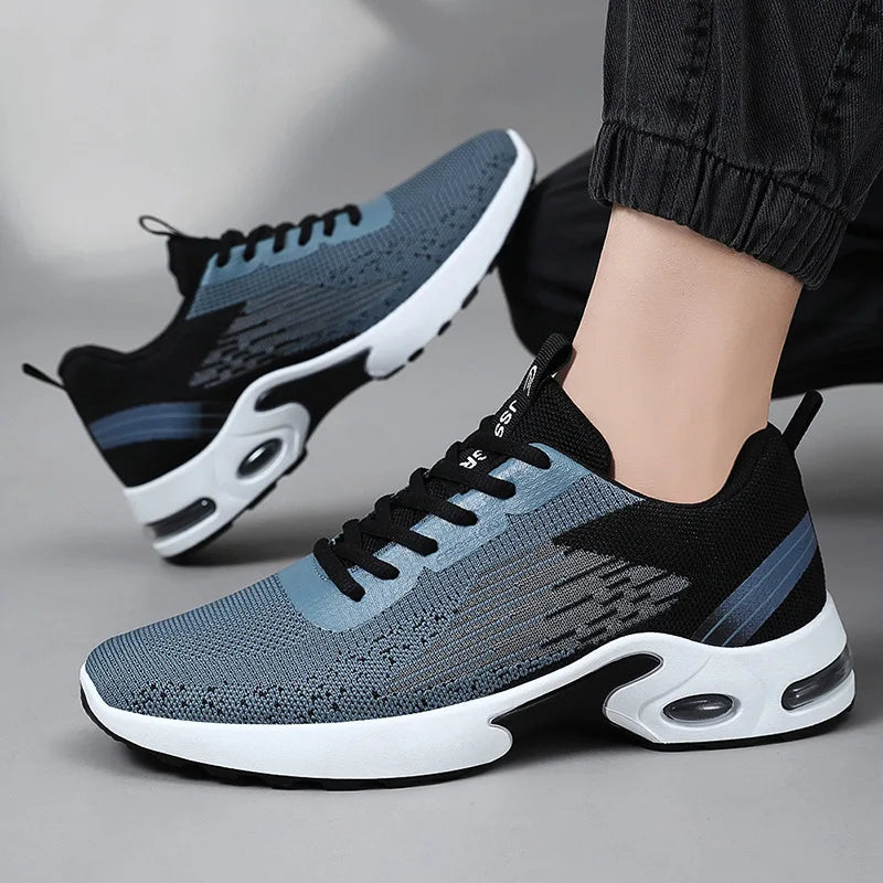 Men Breathable Mesh Air Cushion Running Shoes