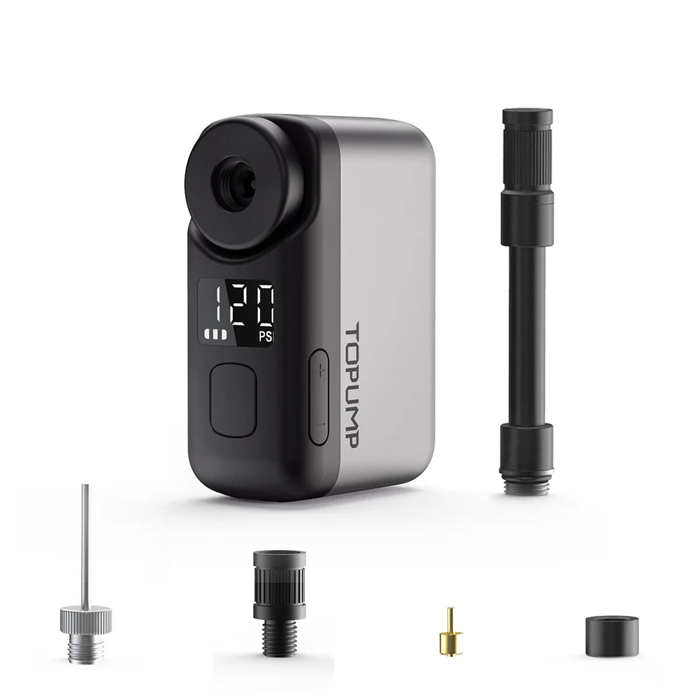 Topump TB2 Pro Electric Mini Portable Bike Tire Inflator Cordless 120 PSI