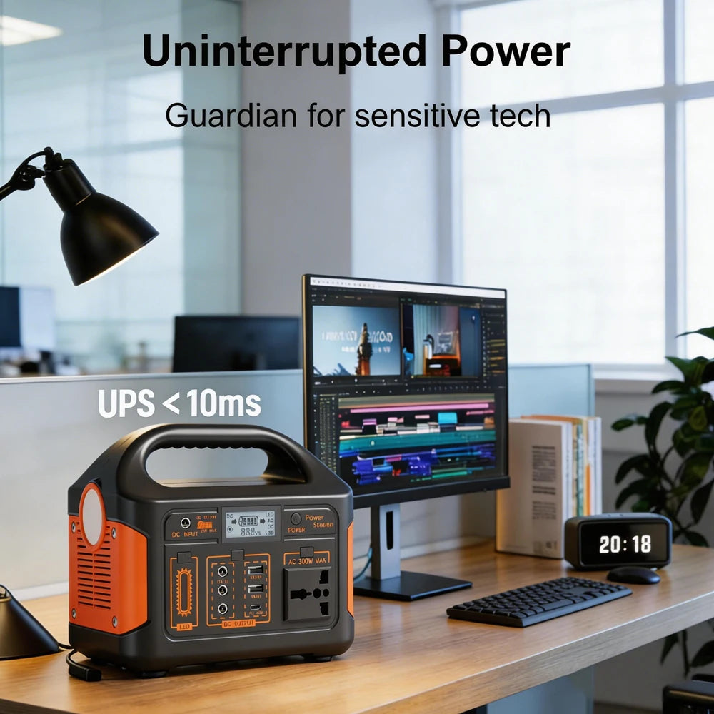 GaiaRay 460.8Wh LiFePO4 Portable Power Station Solar Generator