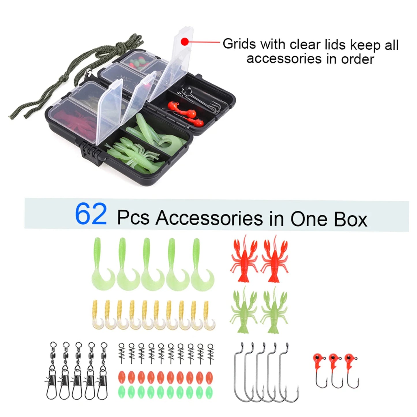 Telescopic Fishing Rod Reel Combo Complete Kit With Lures