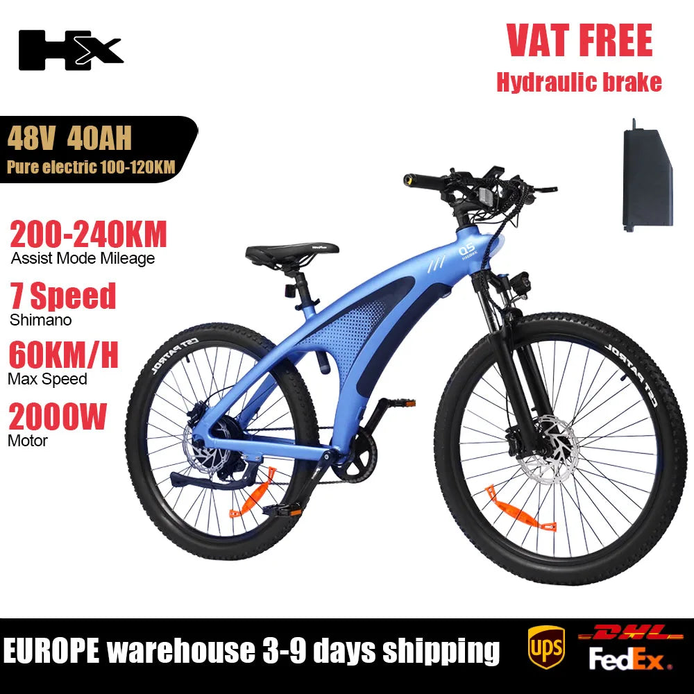 Huanci 2000W Electric Mountain Bike With Torque Sensor