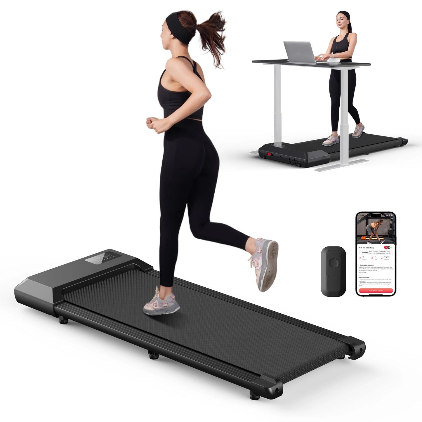 Superun 2in1 Home Treadmill With 2.5HP Motor And LCD