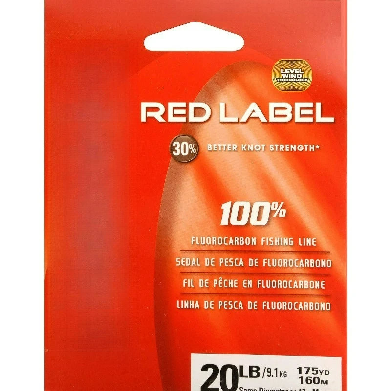 Red Label 100 Percent Fluorocarbon Fishing Line For Saltwater