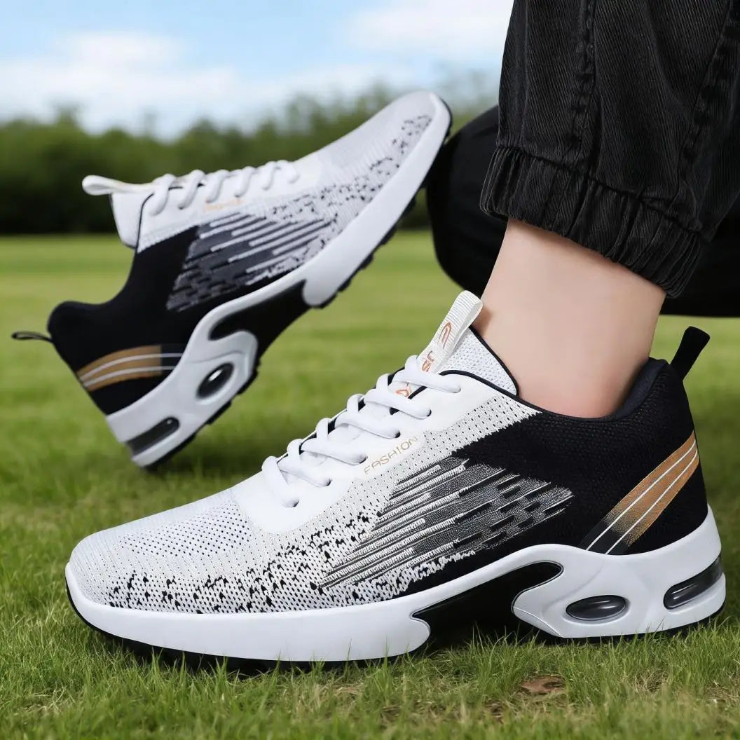 Men Breathable Mesh Air Cushion Running Shoes