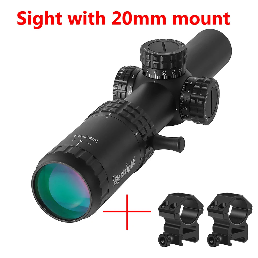 Bestsight 1-5X24 Tactical Scope With Illuminated Reticle