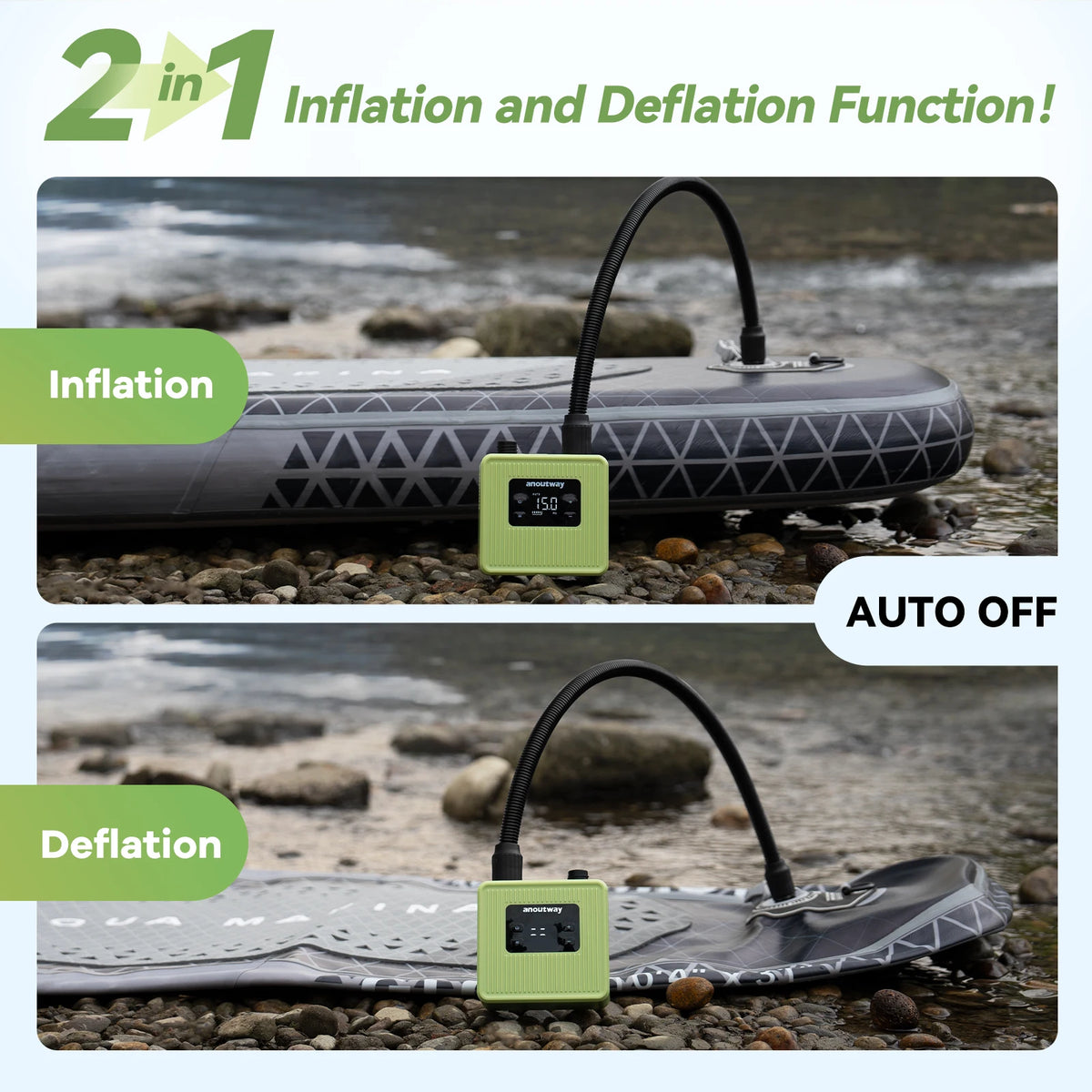 Anoutway Cheetah Pro Rechargeable Electric SUP Air Pump Brushless Motor