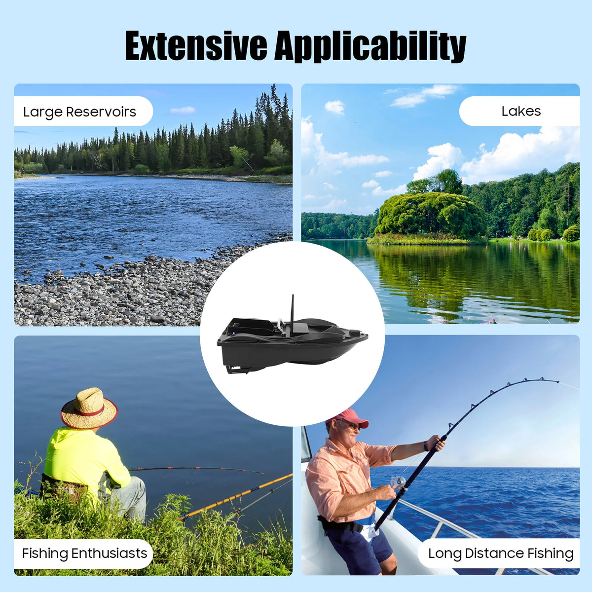 Fishing Bait Boat With GPS And Remote Control For Lakes