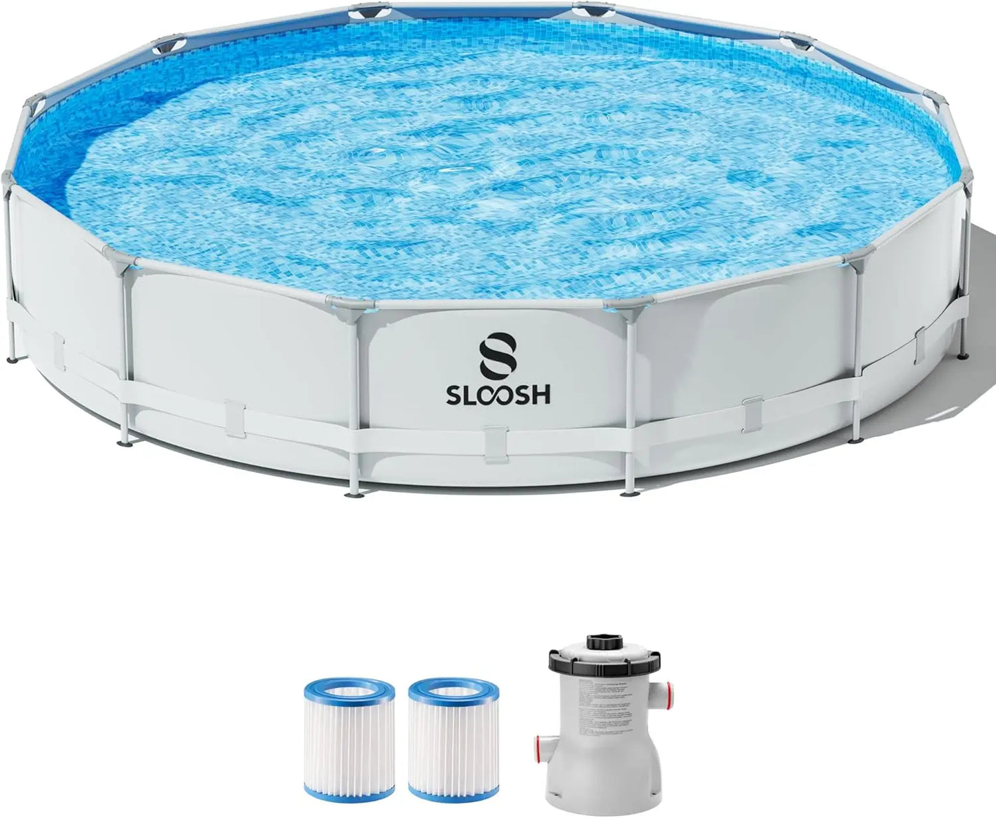 Joyfy Round Above Ground Pool Set With Filter Pump