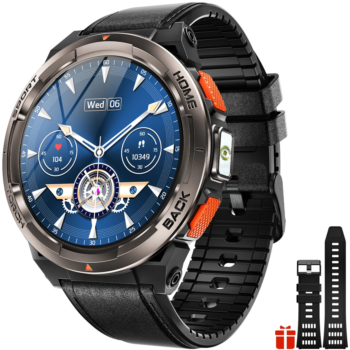 EIGIIS KE5 Smart Watch With Compass Barometer And LED Flashlight