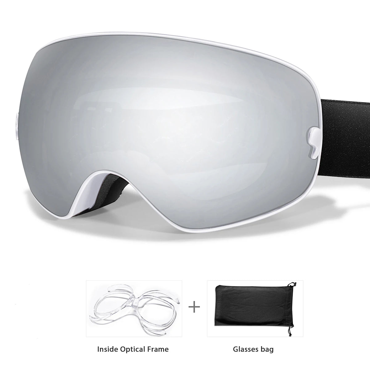 Unisex Winter Ski Goggles With UV400 Antifog Protection