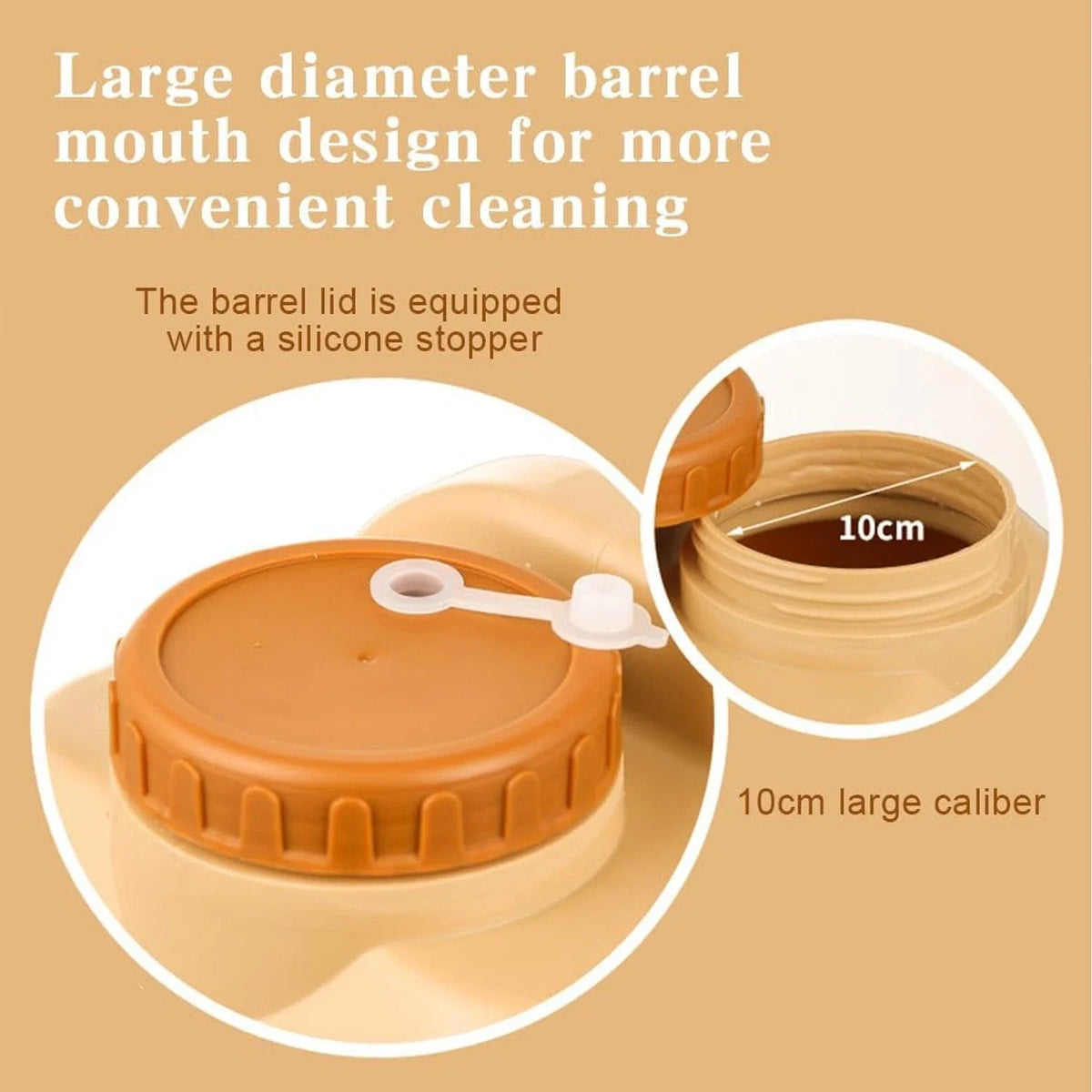 Portable Emergency Water Container With Spigot For Camping And Hiking