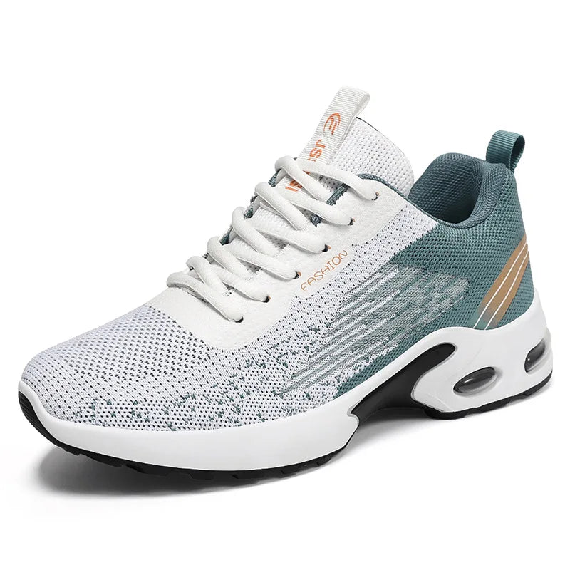 Men Breathable Mesh Air Cushion Running Shoes