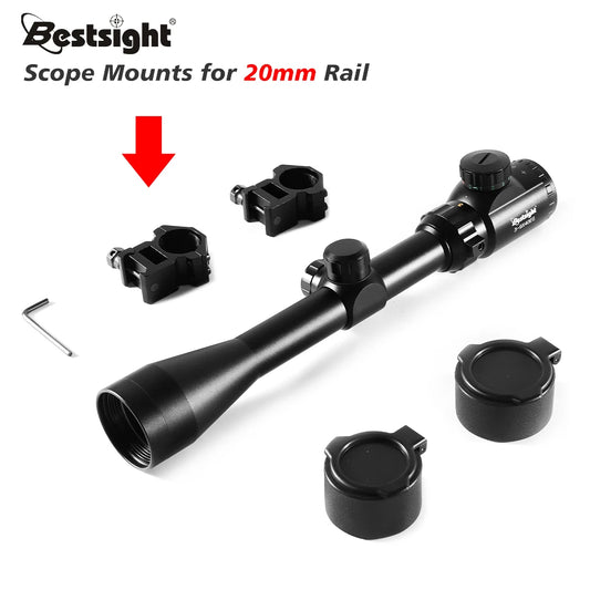 Nabila Hunting Scope Illuminated Mil Dot Crosshair With Mounts