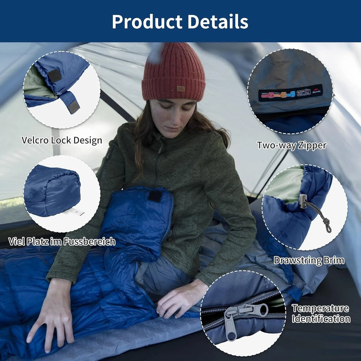 Naturehike Mummy Sleeping Bag Ultra Winter Warm Cold Weather Gear