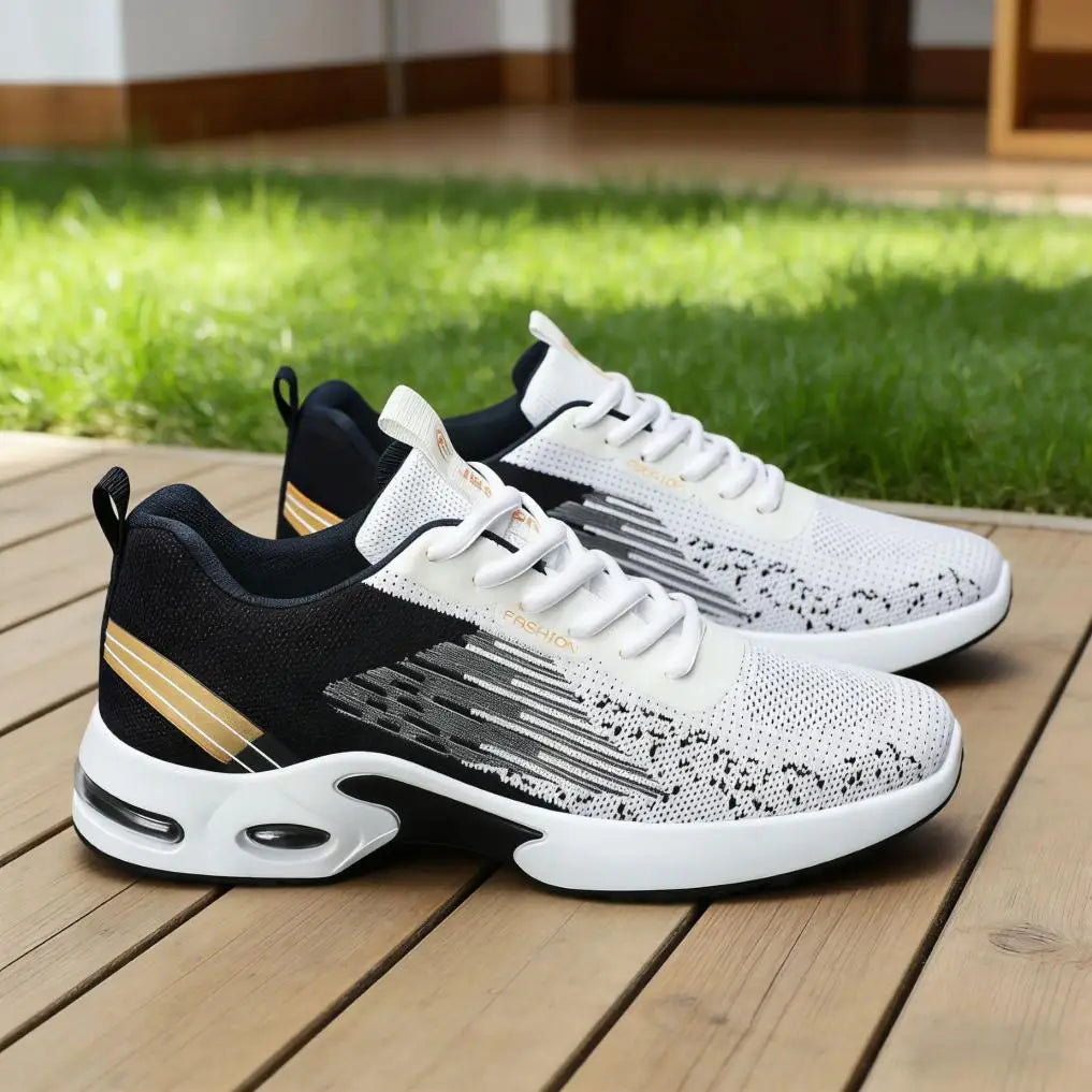 Men Breathable Mesh Air Cushion Running Shoes