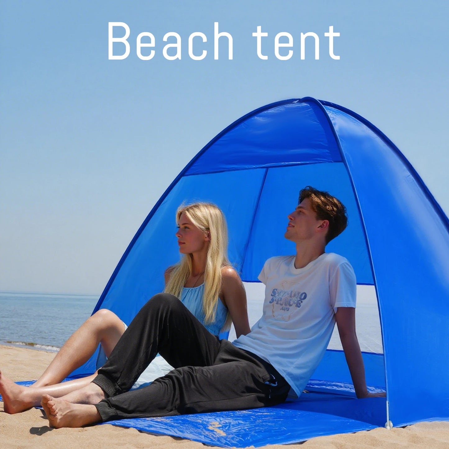 Pakicetus Pop Up Beach Tent With Carry Bag For Outdoors