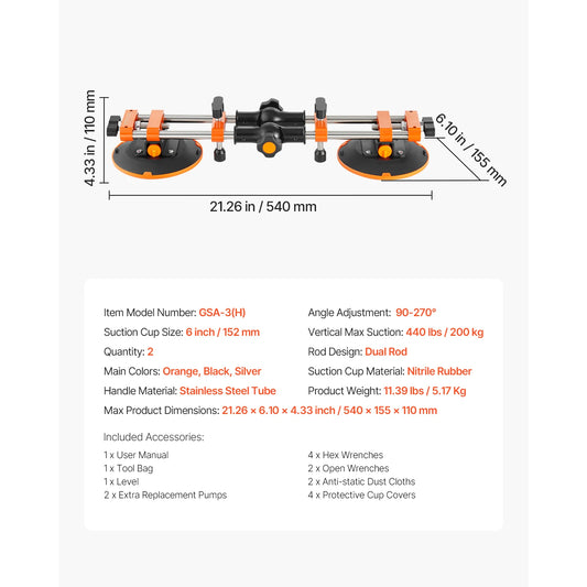 Vevor Adjustable Tile Grout Spacer With Suction Cups