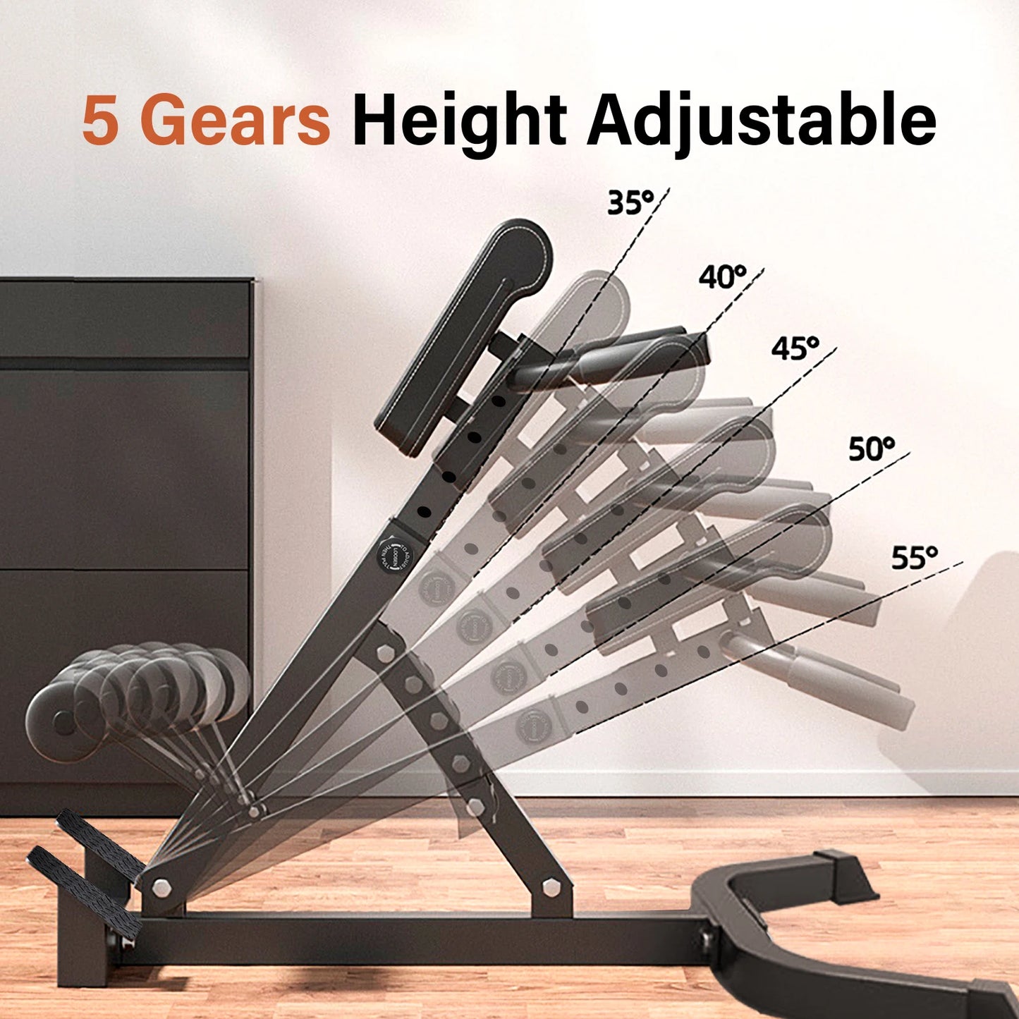 Hyperextension Roman Chair For Home Gym Abs Glutes Hamstrings