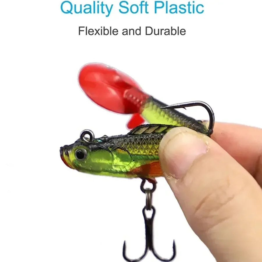 Bodecin Soft Silicone Wobbler Fishing Lures For Sea Bass Pike