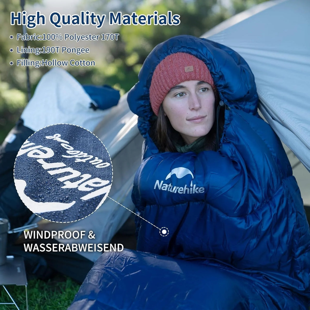 Naturehike Mummy Sleeping Bag Ultra Winter Warm Cold Weather Gear
