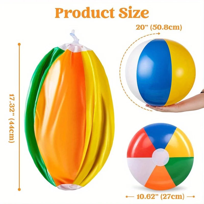 Joyfy 4 Pack Beach Balls Inflatable Pool Toys For Parties