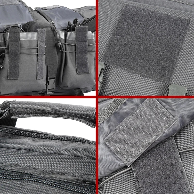 LQARMY Tactical Double Rifle Case Molle Gun Bag Sniper Airsoft