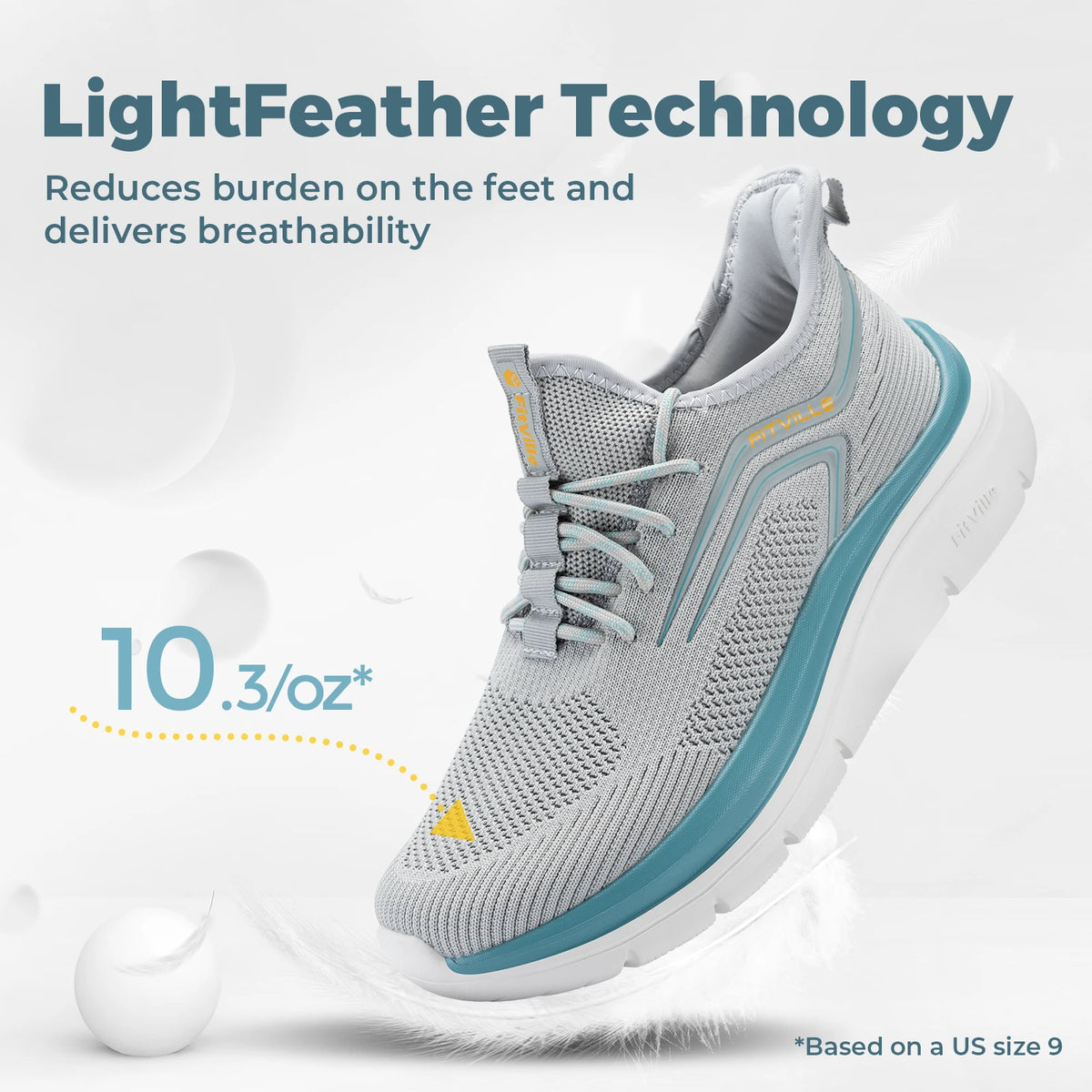 Fitville Cloud Strider Vibes Mens Cushioned Running Sneakers
