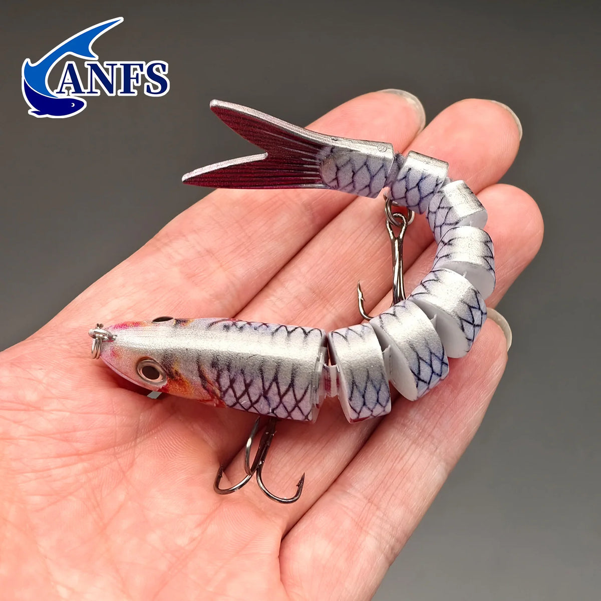Anfs 8 Segment Multi Jointed Artificial Fishing Lure Bait Kit