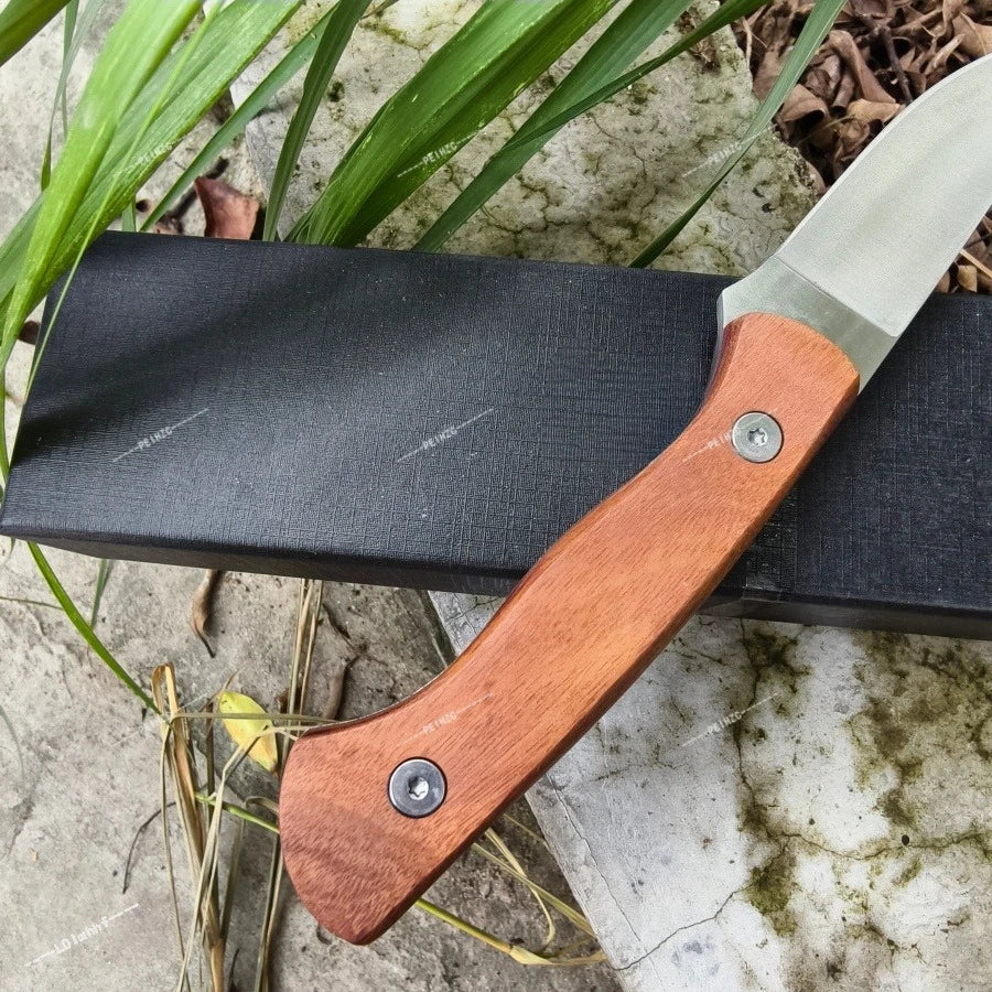 DIY Fixed Blade Knife With 8Cr13Mov Steel And Rosewood Handle