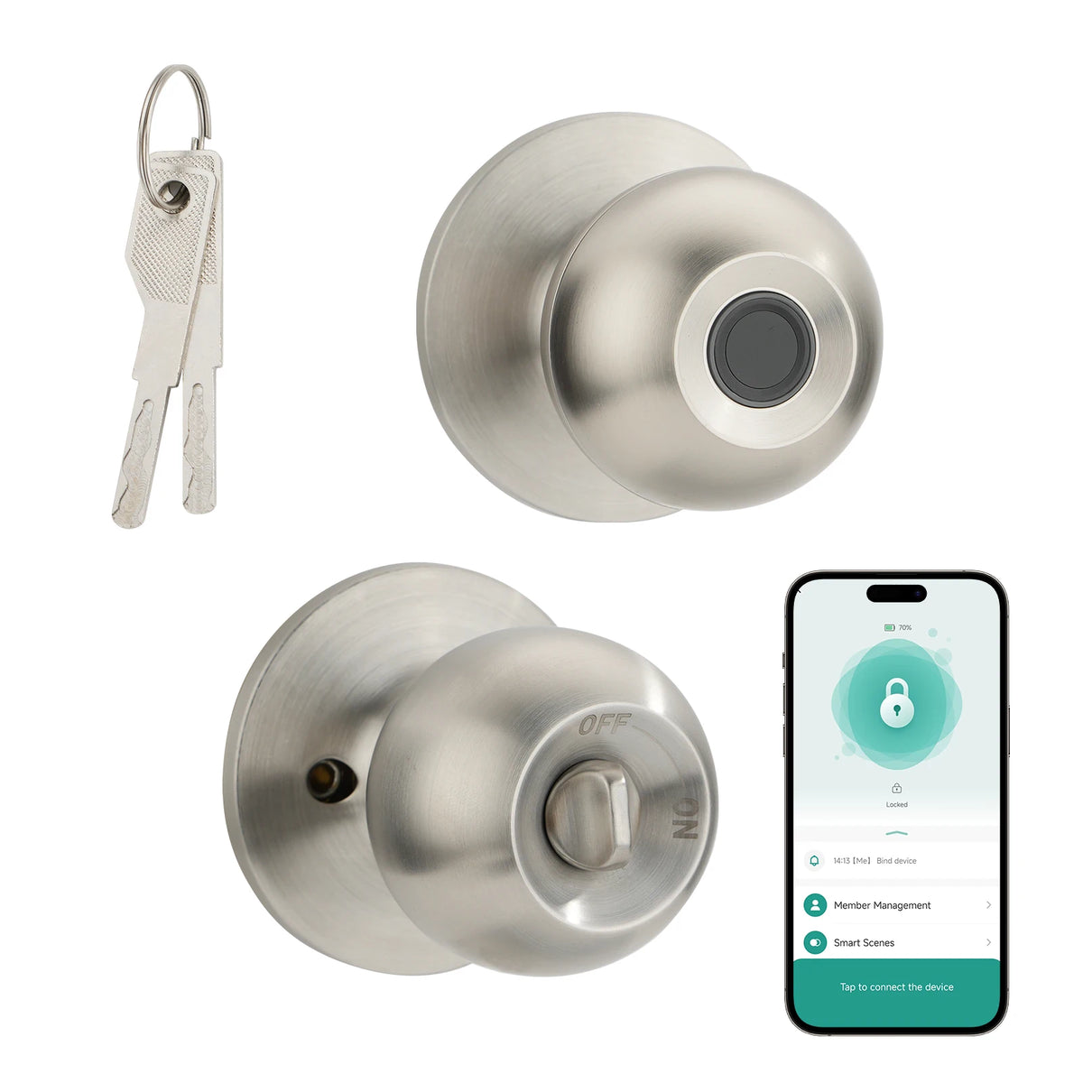 Viladepot Smart Lock Keyless Entry With Fingerprint App Control