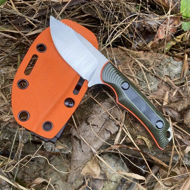 BM 15017 Two Tone G10 Fixed Blade Knife 8Cr13Mov Outdoor EDC Self Defense