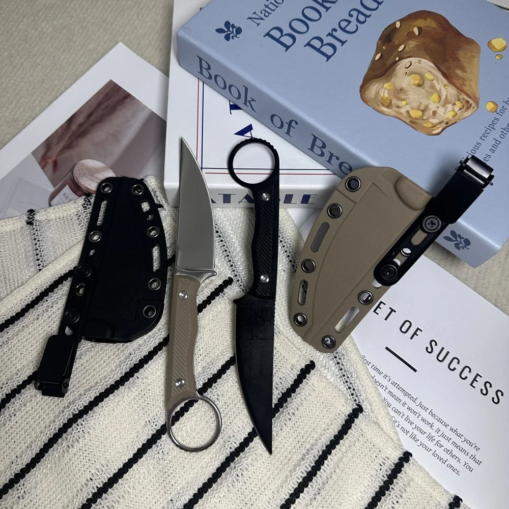 Wargoat Tactical Straight Knife With Stainless Steel Blade