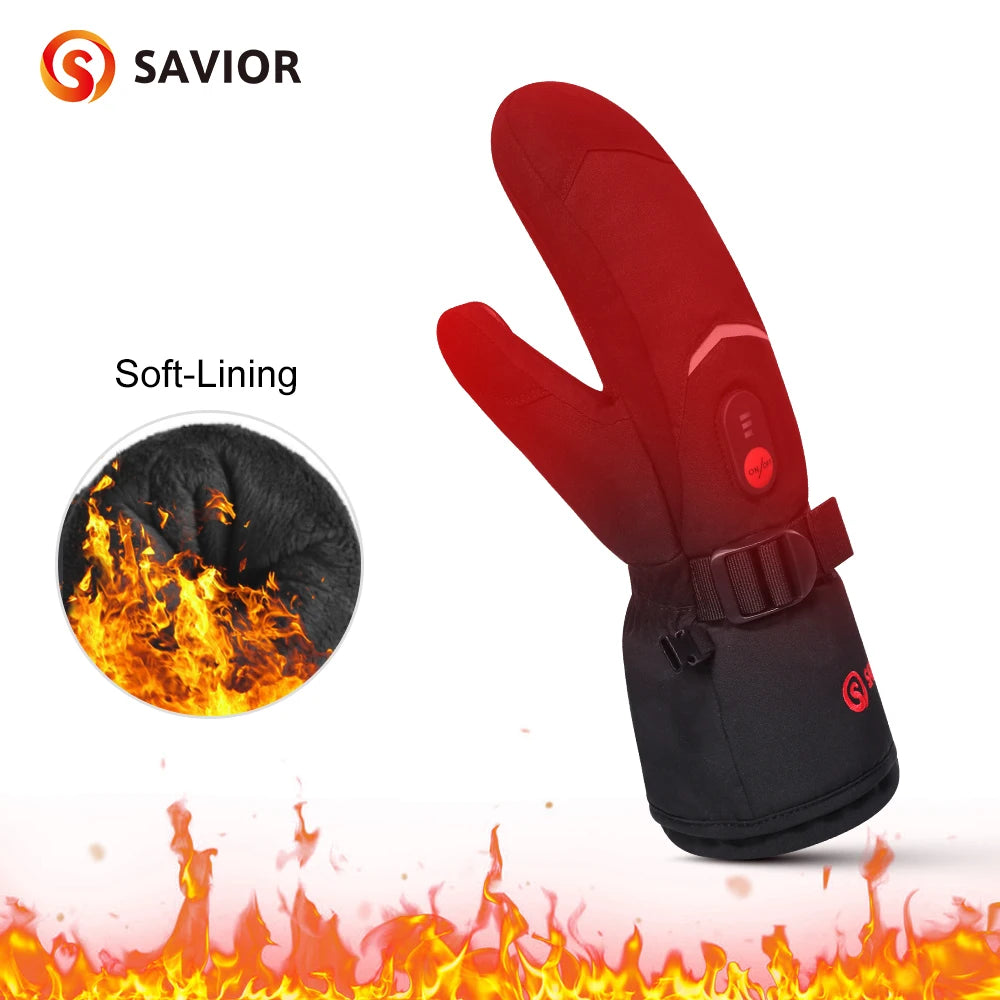 Snow Deer Waterproof Electric Heated Gloves For Winter