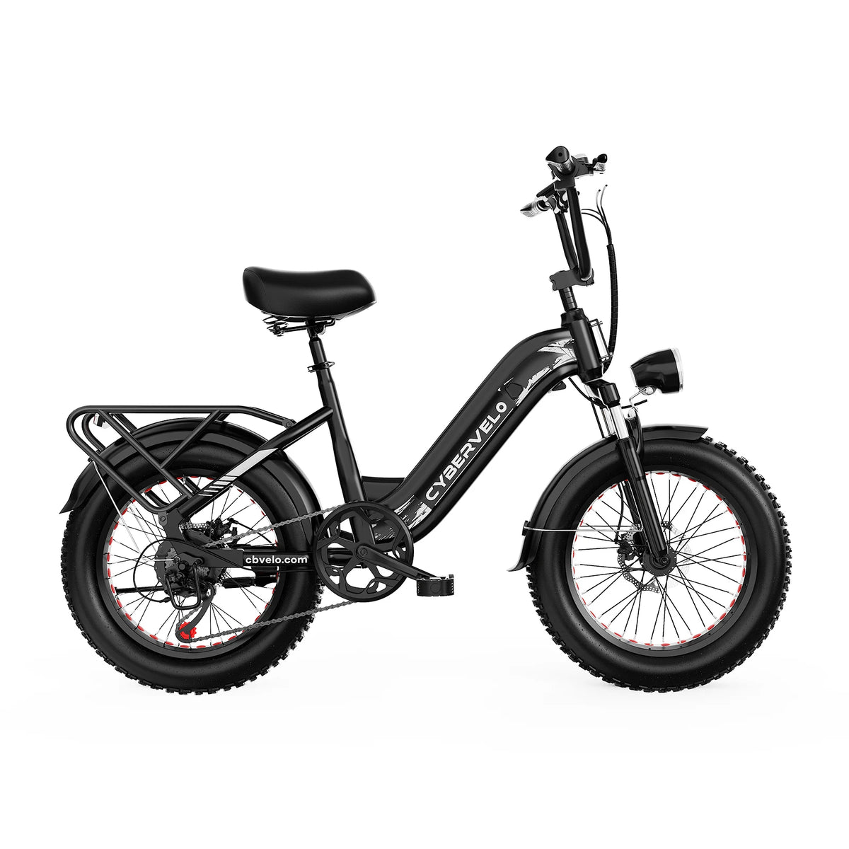Cybervelo 1500W Peak 20Ah Battery Electric Bike 80 Mile Range