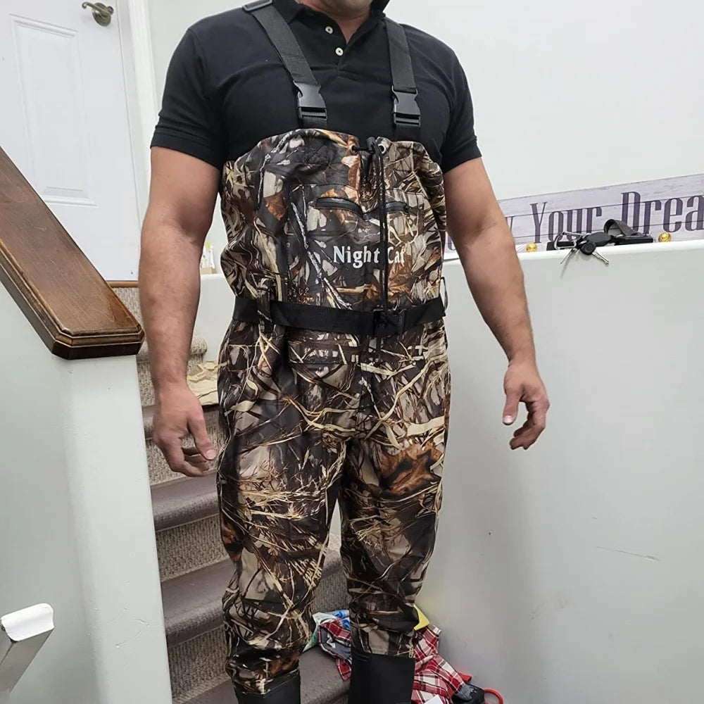 Night Cat Durable Waterproof Fishing Hunting Chest Waders