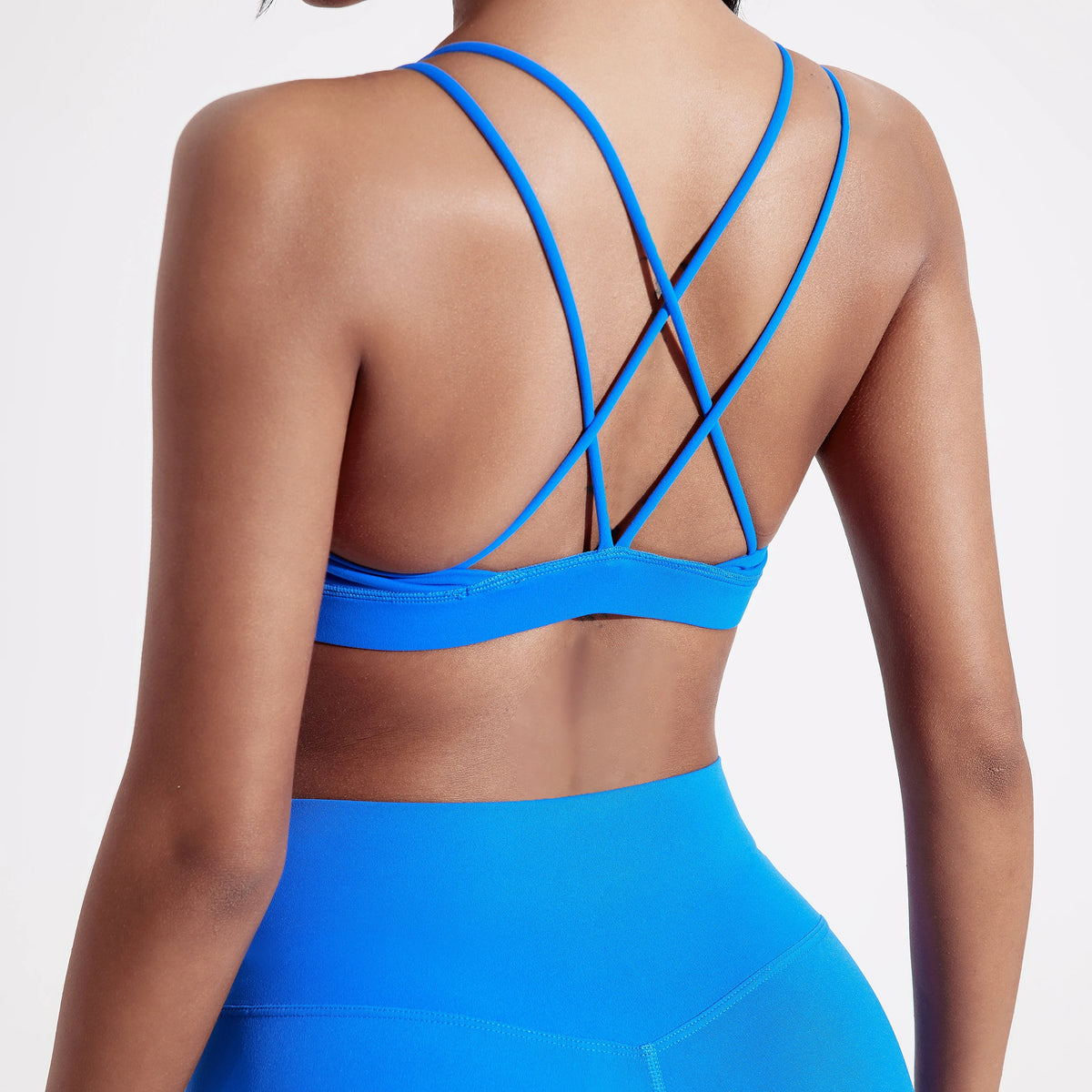 Solid Color Women's High Strength Cross Fit Sports Bra
