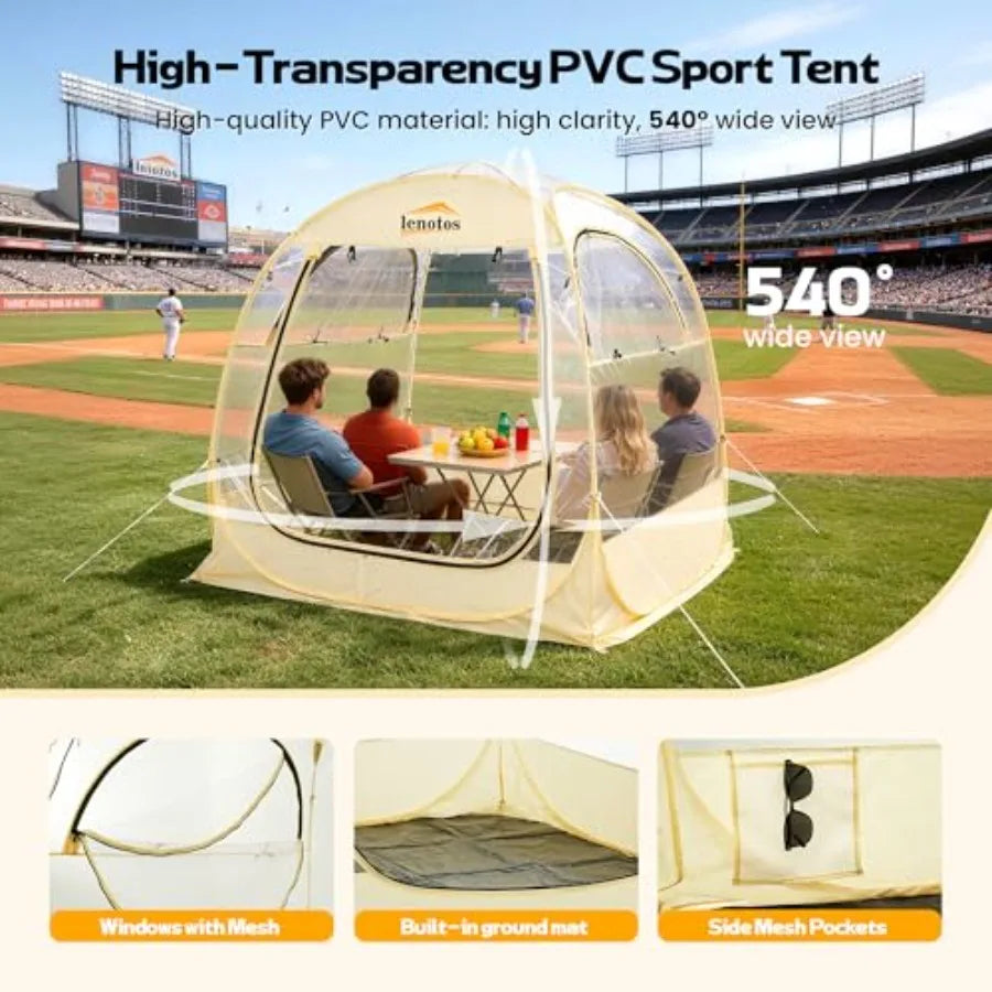 Pop Up Sports Bubble Tent Instant Clear Viewing Shelter