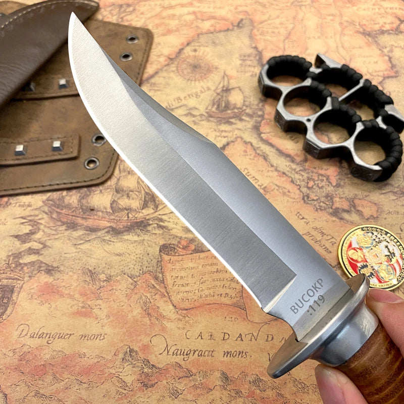 Gdekls Outdoor Tactical Hunting Knife for Camping and EDC