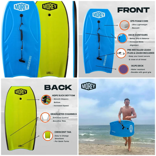 Premium Boogie Board Original Bodyboard For Ocean Surfing