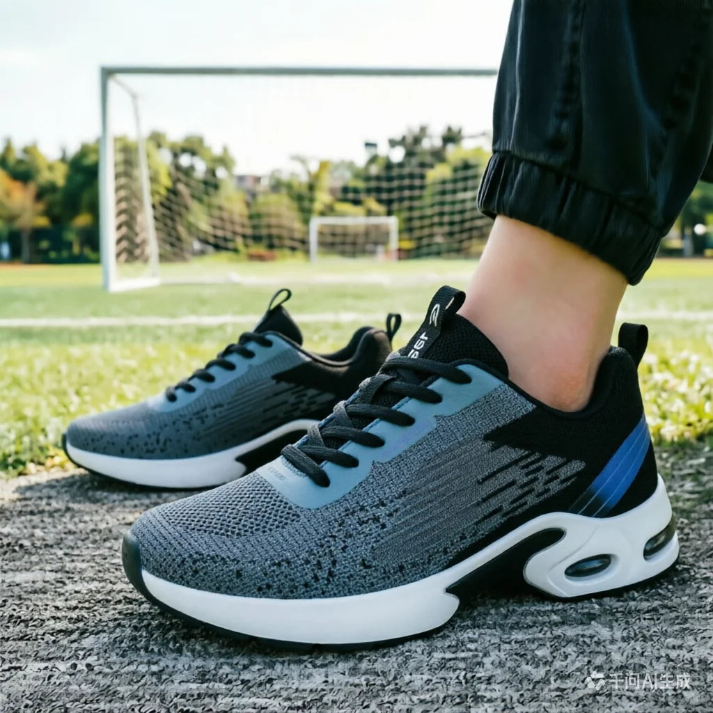 Men Breathable Mesh Air Cushion Running Shoes