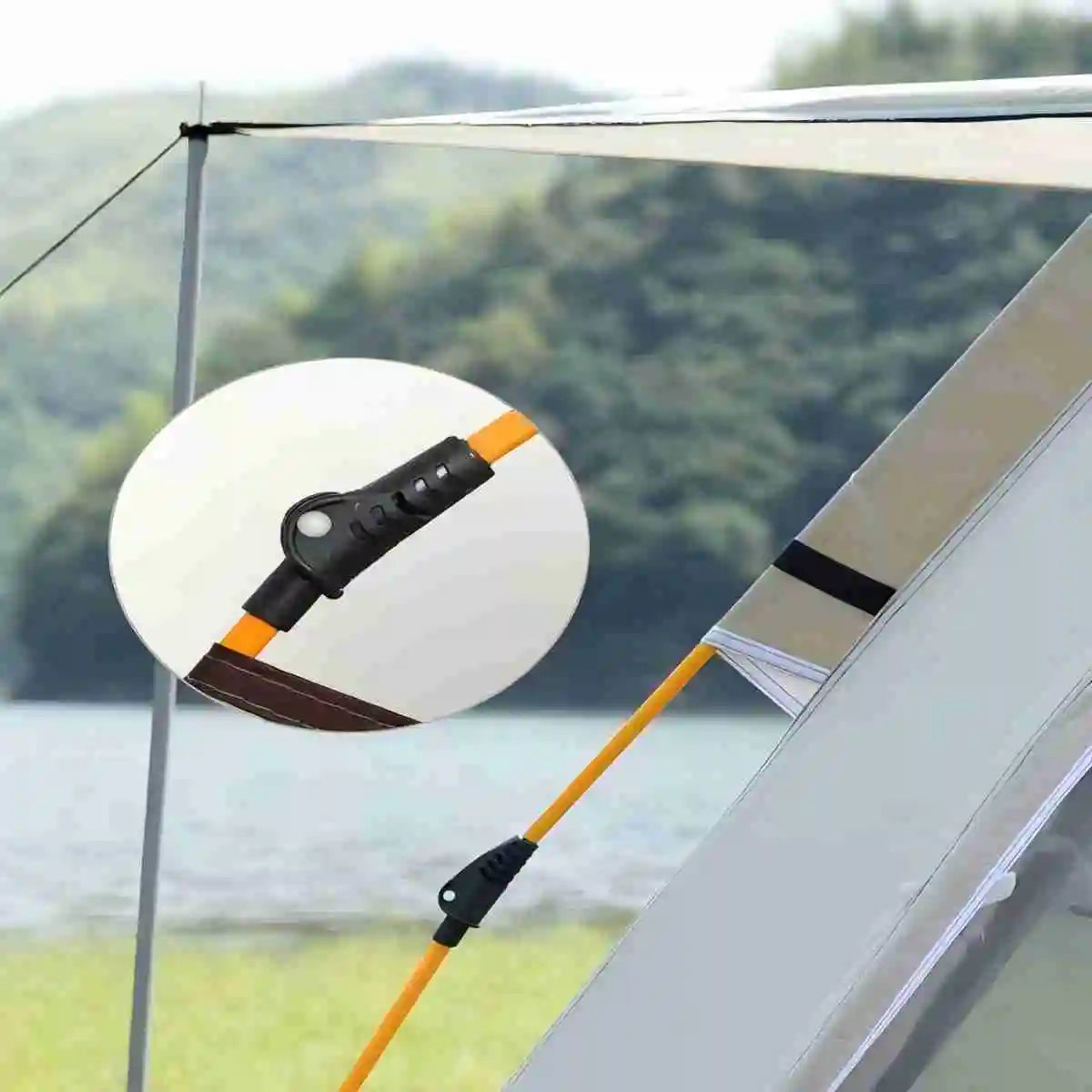 Pakicetus Outdoor Shelter Sunshade Camping Tent Two Doors And Windows