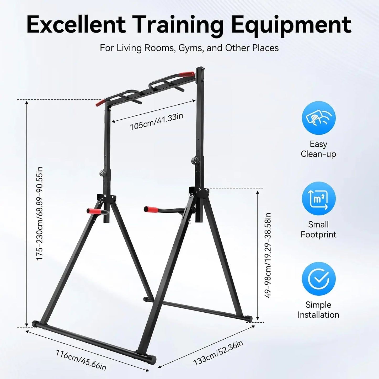 Power Tower Pull Up Bar Dip Station Home Gym Equipment