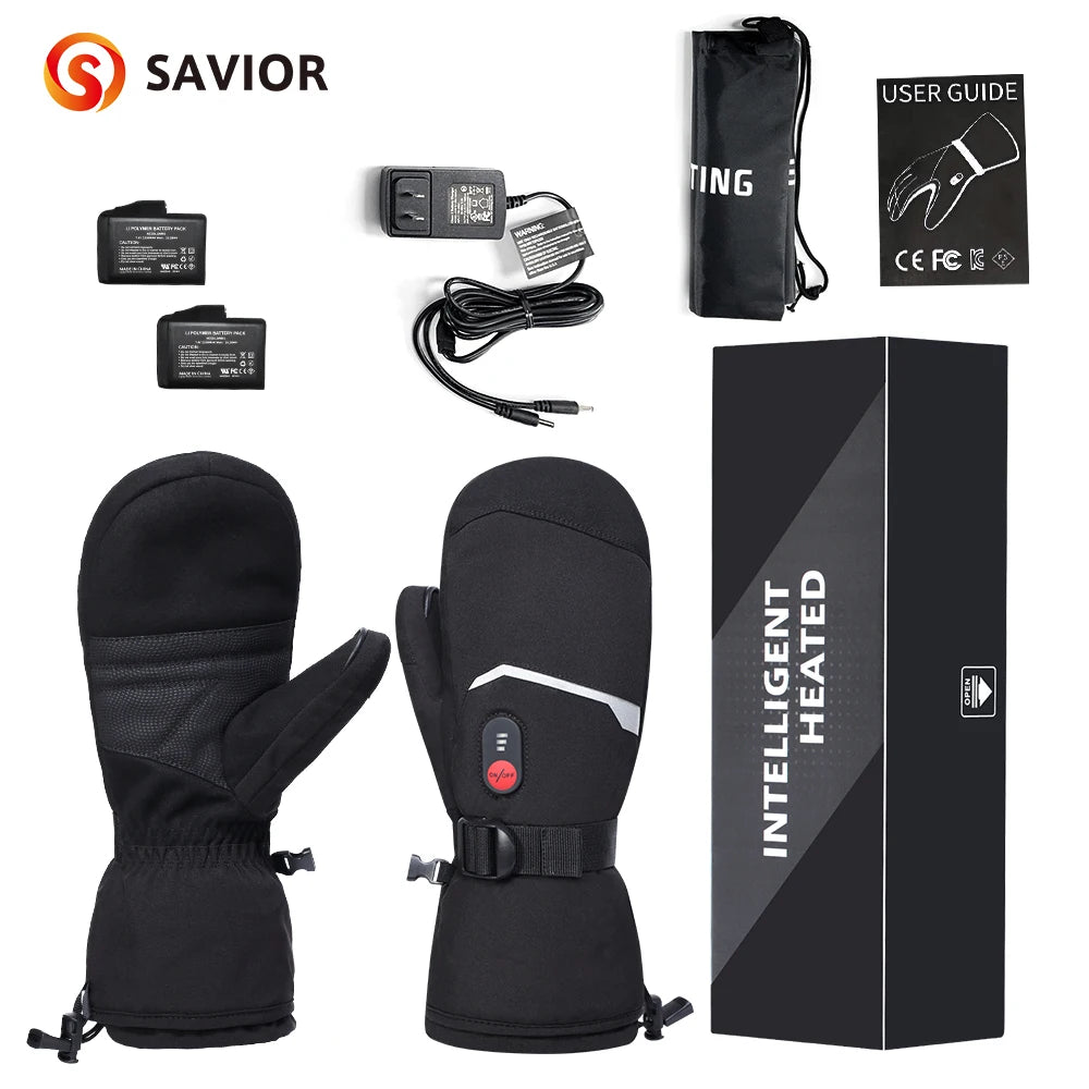 Snow Deer Waterproof Electric Heated Gloves For Winter