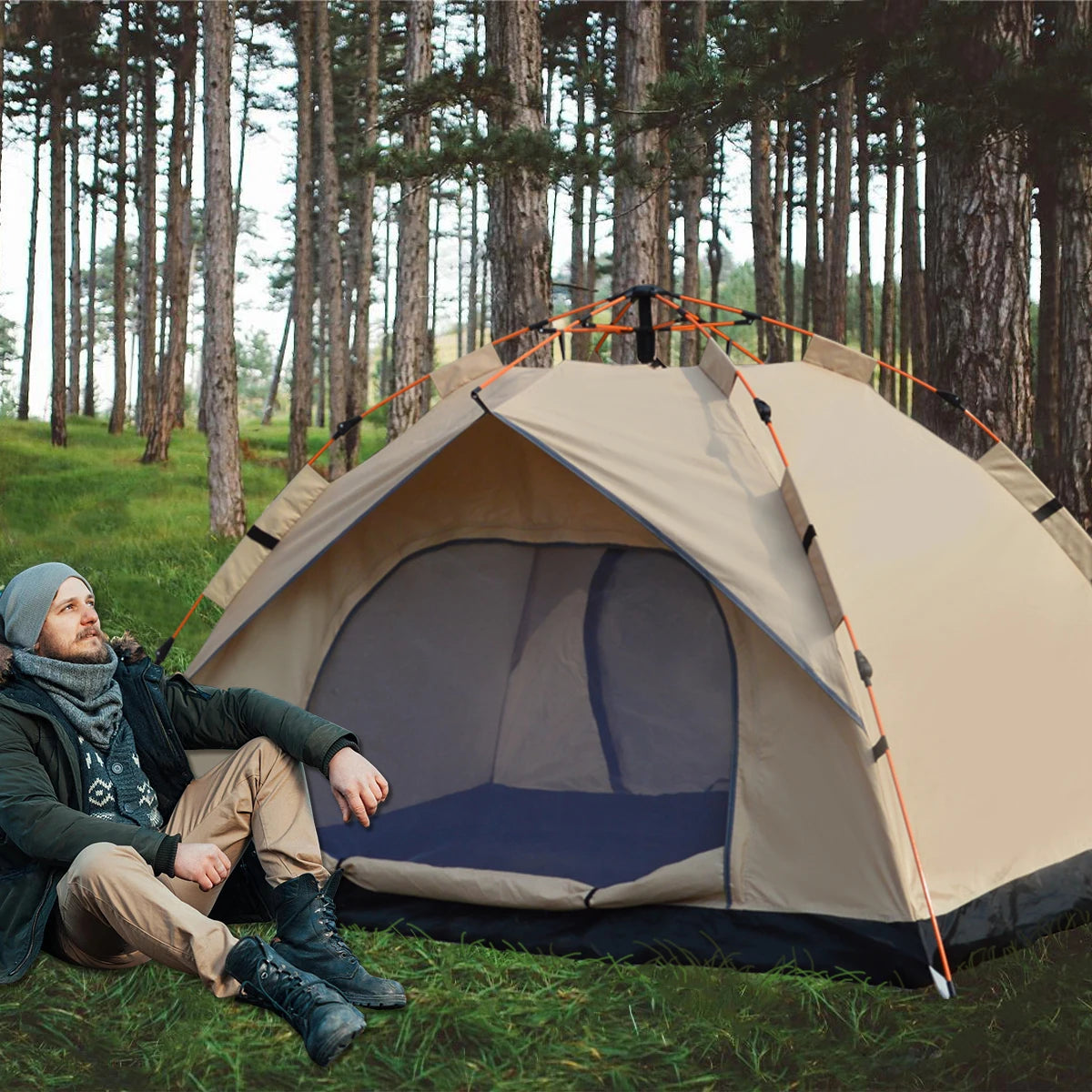 Pakicetus Outdoor Automatic Quick Opening Tent Rainproof Sunshine Proof